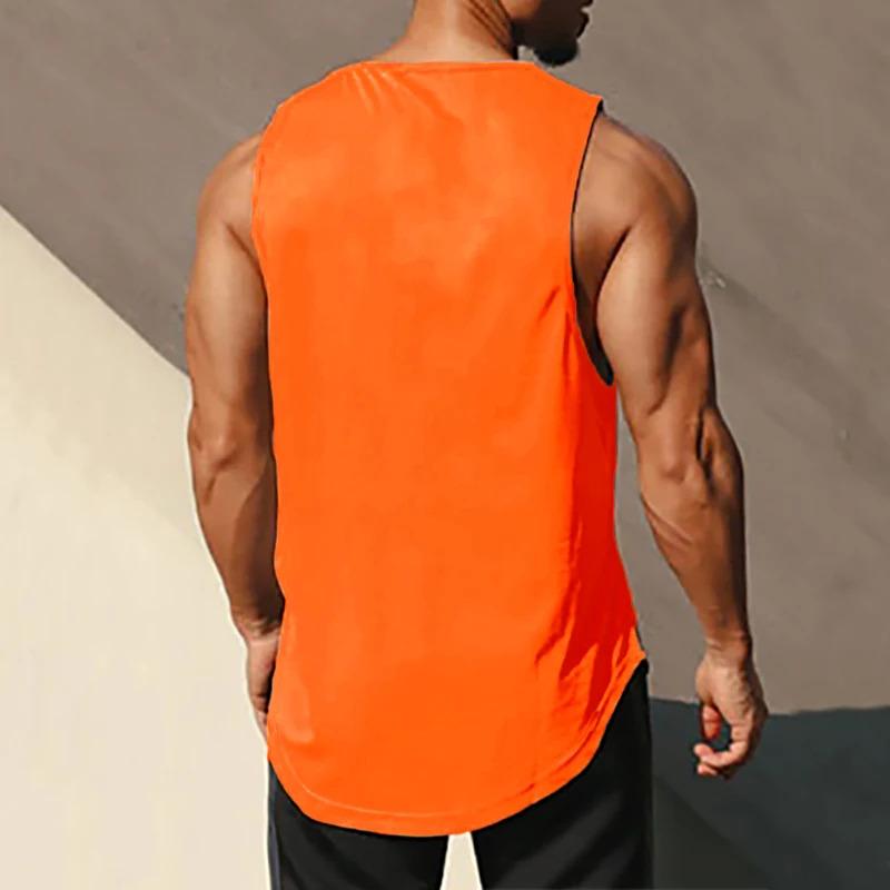 Product Introduction of Summer Gym Tank Top Men Mesh Clothing Quick Dry Bodybuilding Sleeveless T Shirt Fitness Singlets Basketball Sports Muscle Vest 18