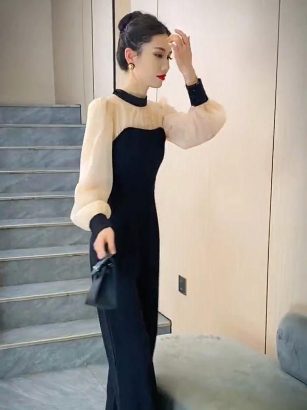 Product Introduction of Áo Jumpsuit Quần Nữ, Phong Cách Nữ Thần Cá Tính, Bó Sát Và Thời Trang, Bộ Sưu Tập Mùa Xuân Mới, Phong Cách Phương Tây, Quần Ống Đứng Bó Eo, 2024 7