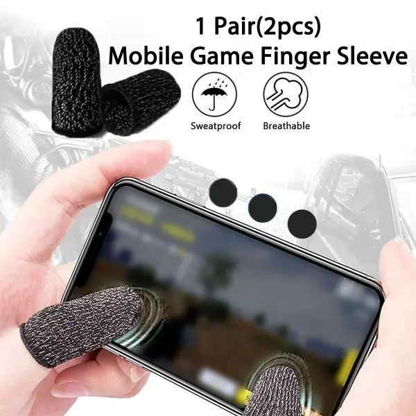 Finger Cots Sarung Tangan Jempol Anti Basah Keringat 2Pcs Game ML PUBG 0