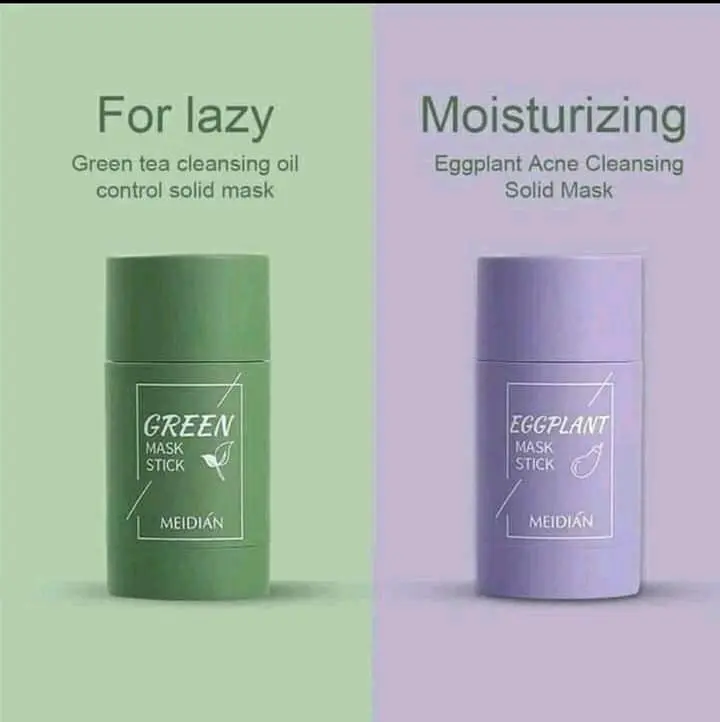 ORIGINAL GREEN STICK MEIDIAN MASK / MASKER GREEN TEA & TERONG