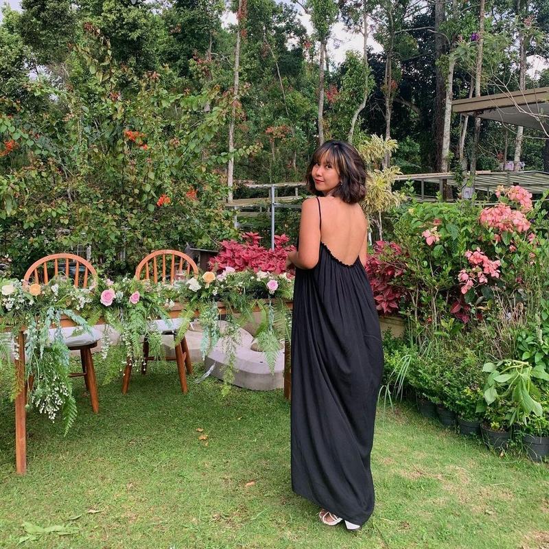 Dress Pantai Longdress Korean Backless seksi Polos 8