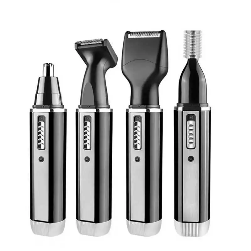 4 In 1 Professional Electric Rechargeable Nose And Ear Hair Trimmer Shaver Personal Care Tools For Men KM 6630