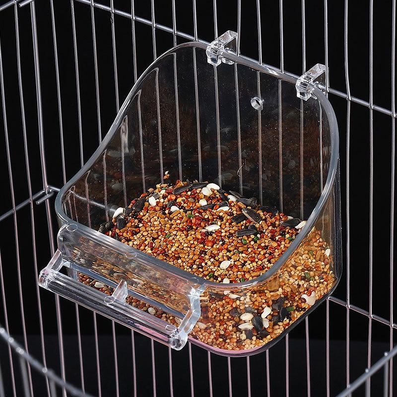 Plastic Bird Bowl Hanging On The Cage Parrots Pigeon Feeder Hamster Bowl Water Cup With Hook Small Pet Bath Tub Pet Supplies 8