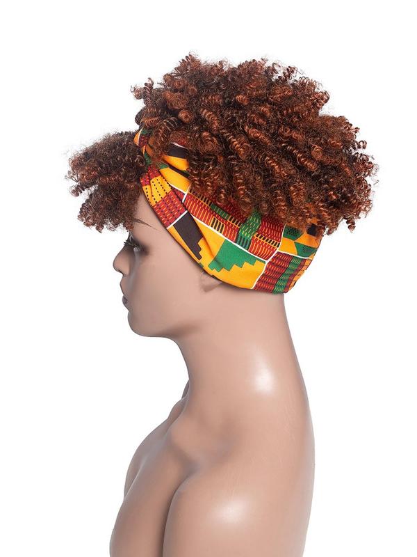 Curly Headband Wigs for Women, Gorgeous Fluffy Wigs with Headband, Synthetic Full Machine Wigs for Party, Daily Use 6