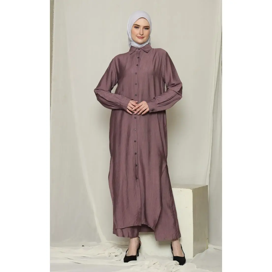 KEIZHA & SOLEHA Kashafa Bottom Celana Kulot Kain Wanita