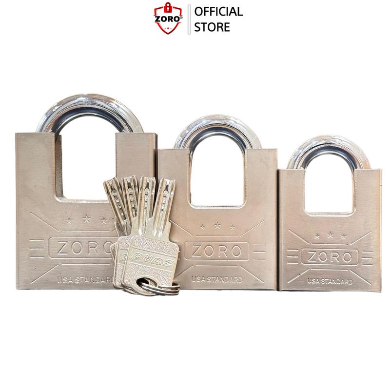 Ổ khóa ZORO chống cắt 5P,6P,7P chìa muỗng-khóa bấm,hợp kim siêu cứng và chắc,ổ khóa chống cắt khóa cửa nhà công nghệ mỹ