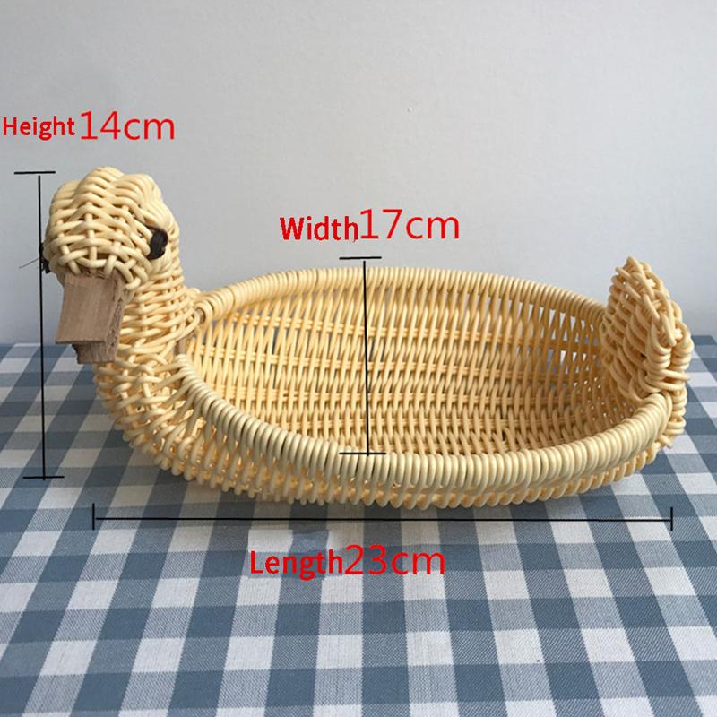 Product Introduction of Giỏ Đựng Trái Cây, Dệt Mây, Hình Dạng Dễ Thương, Bát Trái Cây, Khay, Giỏ Đựng Đồ Ăn Nhẹ Rau Củ 23