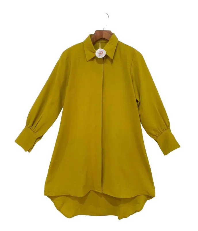 Hilya Tunik anak remaja tanggung usia 9-14 tahun bahan crincle airflow Baju Wanita Muslim / Tunik anak panjang bahan Crinkle/ Baju anak perempuan Katun Atasan 8
