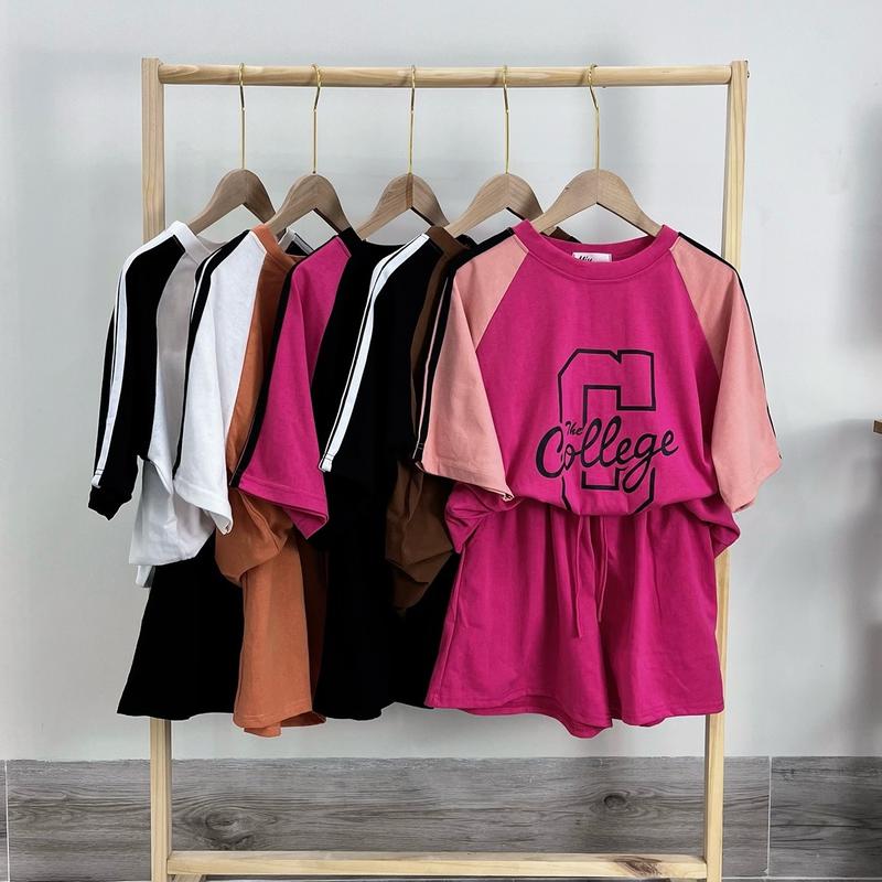 Đồ bộ 3158 in College chạy viền. BC MOON STORE