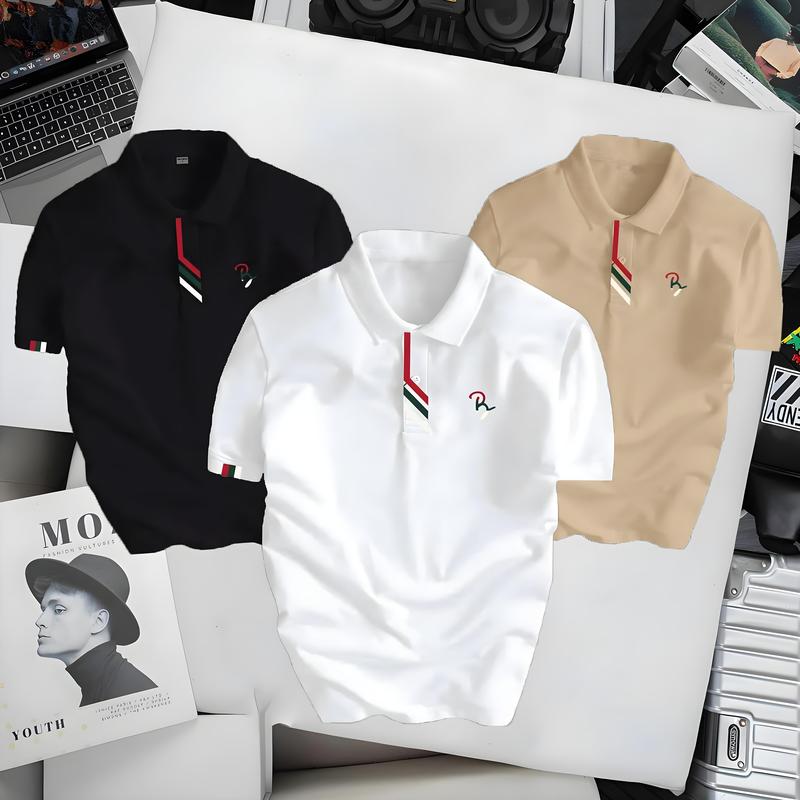 COMBO 3 ÁO Áo Thun Polo Nam Nữ Poloman 15 Chất Liệu CVC Basic Thanh Lịch Dễ Phối Đồ Có Bigsize tới 110kg