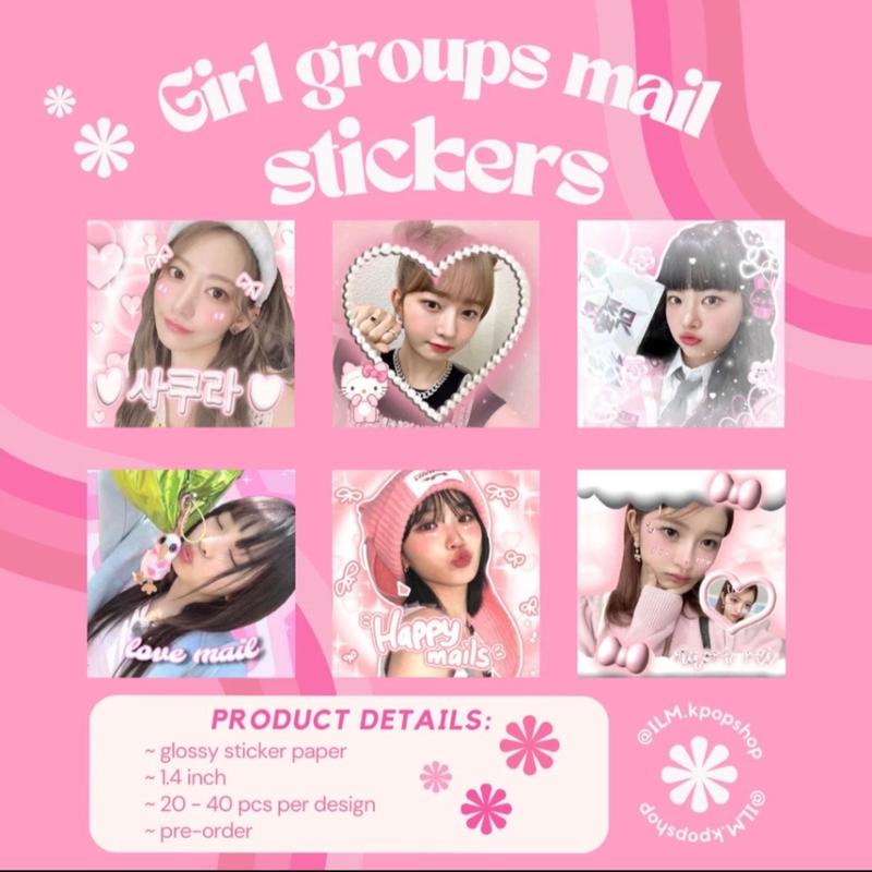 GIRL GROUPS ꒱ Glossy Mail Stickers .ᐟ - TikTok Shop Philippines