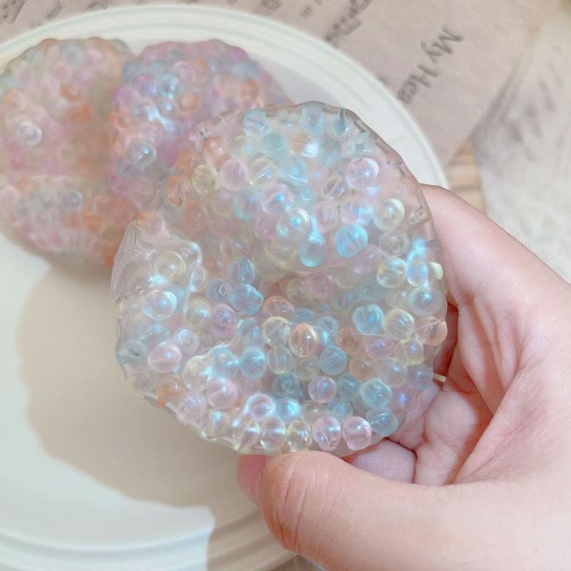 Product Introduction of Cute Bead Squeeze Toy Squishy TPR Balls Squeeze Toy Qingti Pulp Grape Pulp Slow Rebound Toy Table Ornaments 8