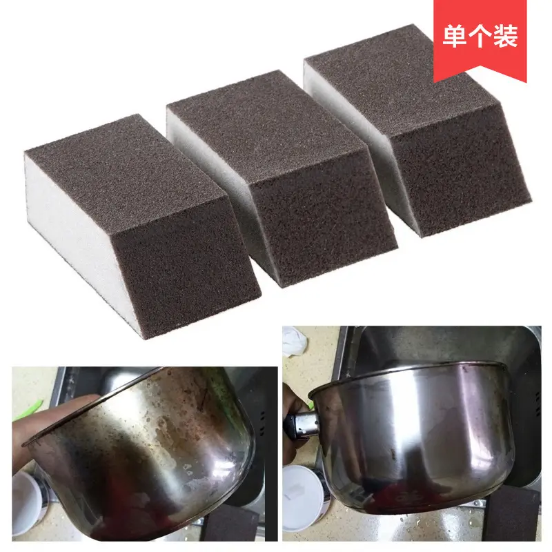 Silicon Carbide Spong Mop Trapezoidal Sponge Wipe Cleaning Kitchen Rust Removal Decontamination Dishwashing Marvelous Pot Cleaning Accessories
