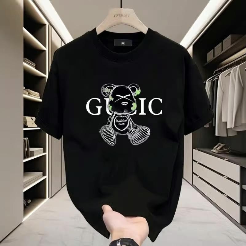 Cặp đôi tay ngắn nam và nữ cởi mở áo thun thời trang mùa hè nhãn hiệu thời trang cotton nguyên chất 1