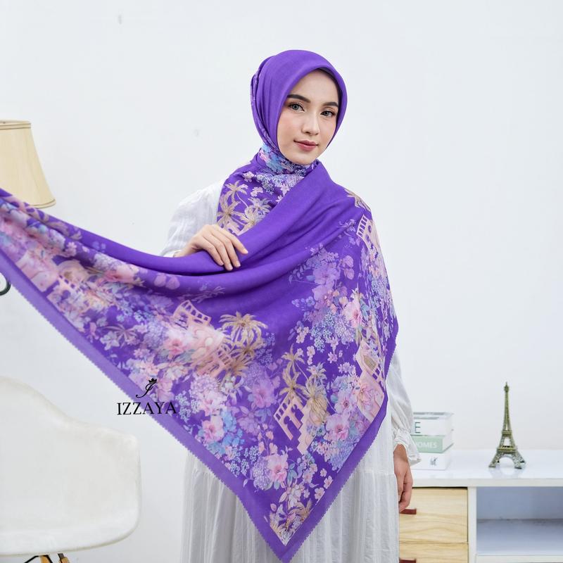Hijab Motif Segiempat Ultrafine Voal GIA SERIES 1