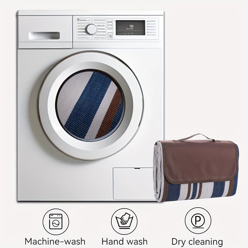 Thảm Dã Ngoại Ngoài Trời, Cỡ King, Cầm Tay, 3 Lớp, Chất Liệu Mềm Mại, Hoàn Hảo Để Cắm Trại, Đi Bộ Đường Dài Và Chuyến Đi Gia Đình 4