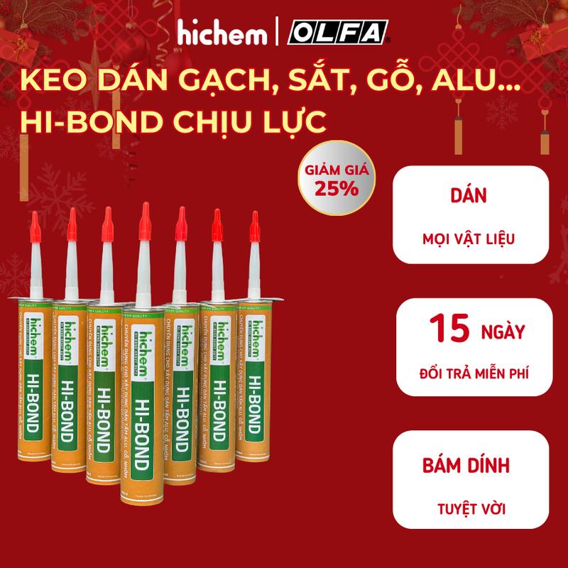 Keo Hi-Bond - Keo dán sắt, gỗ, nhựa, nhôm, Alu - Độ bền vượt trội, chống co ngót, không nứt gãy, thay thế hoàn hảo cho đinh vít truyền thống