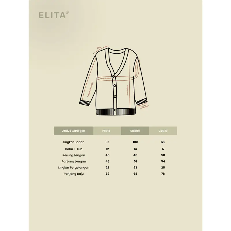 Anaya Cardigan (Katun knit) cardigan Wanita Cardigan Cewe Elita 8