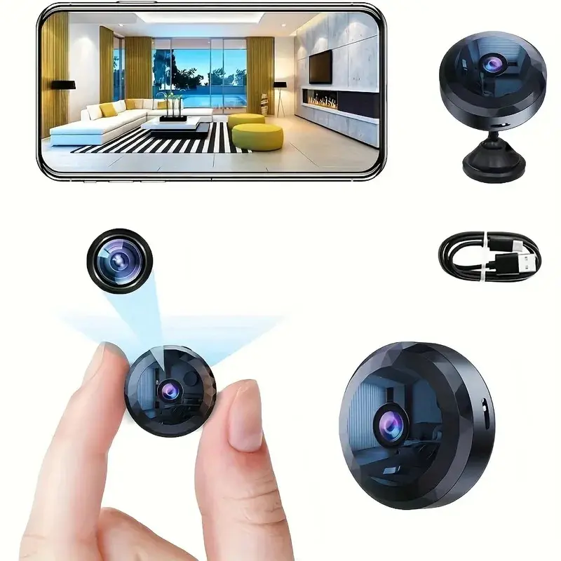 Camera WiFi, Kích thước nhỏ, Độ phân giải HD 1080P, Camera an ninh không dây, Bảo vệ an ninh, Giám sát Video bằng giọng nói, Camera phiên bản ban đêm, Mới