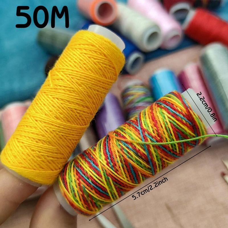 Small Sweing Thread Thread 10/16/24 Color Sewing Thread 50M per Mini Thread Spool for Sewing ...