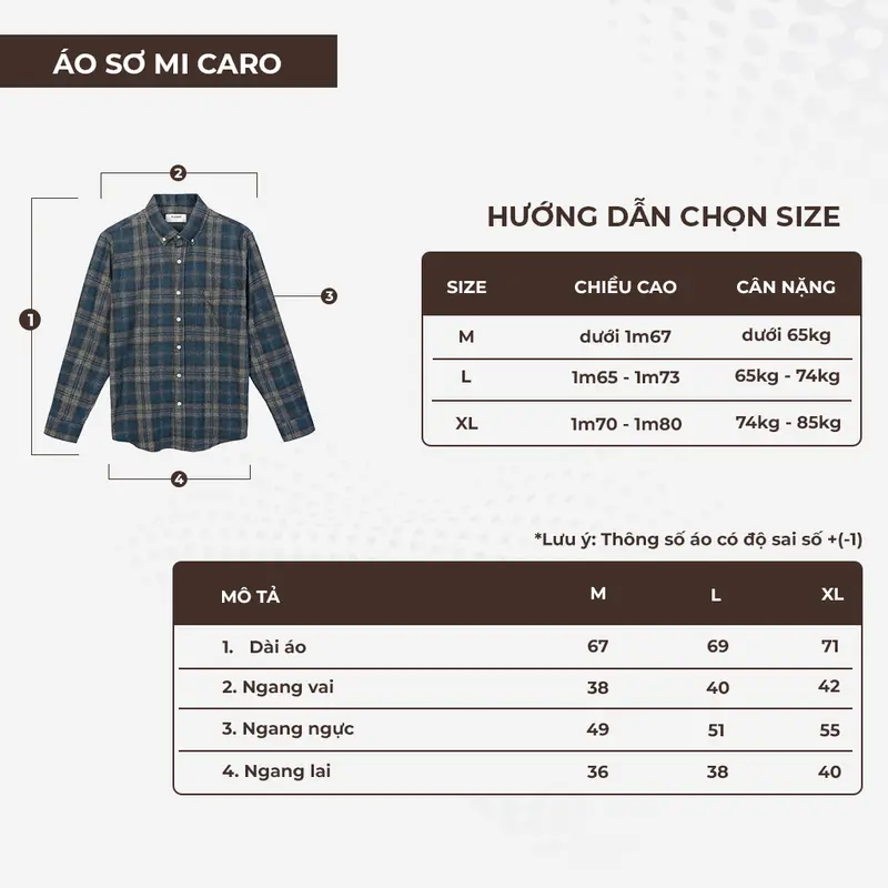 Áo sơ mi nam dài tay họa tiết caro vải flannel cao cấp - SMCF0126  Menswear Shirt Có Cổ 8