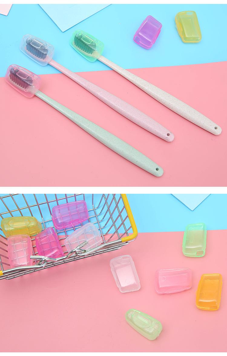 Product Introduction of 1PC Portable Toothbrush Head Protective Cover Dustproof Head Cover Toothbrush Head Protective Case For Travel Hiking Camping 2