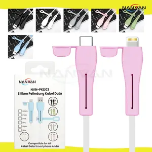 NANVAN NVN-PKD03 Pelindung Ujung Kabel Data Charger Berbahan Silikon Anti Patah / Rusak Premium