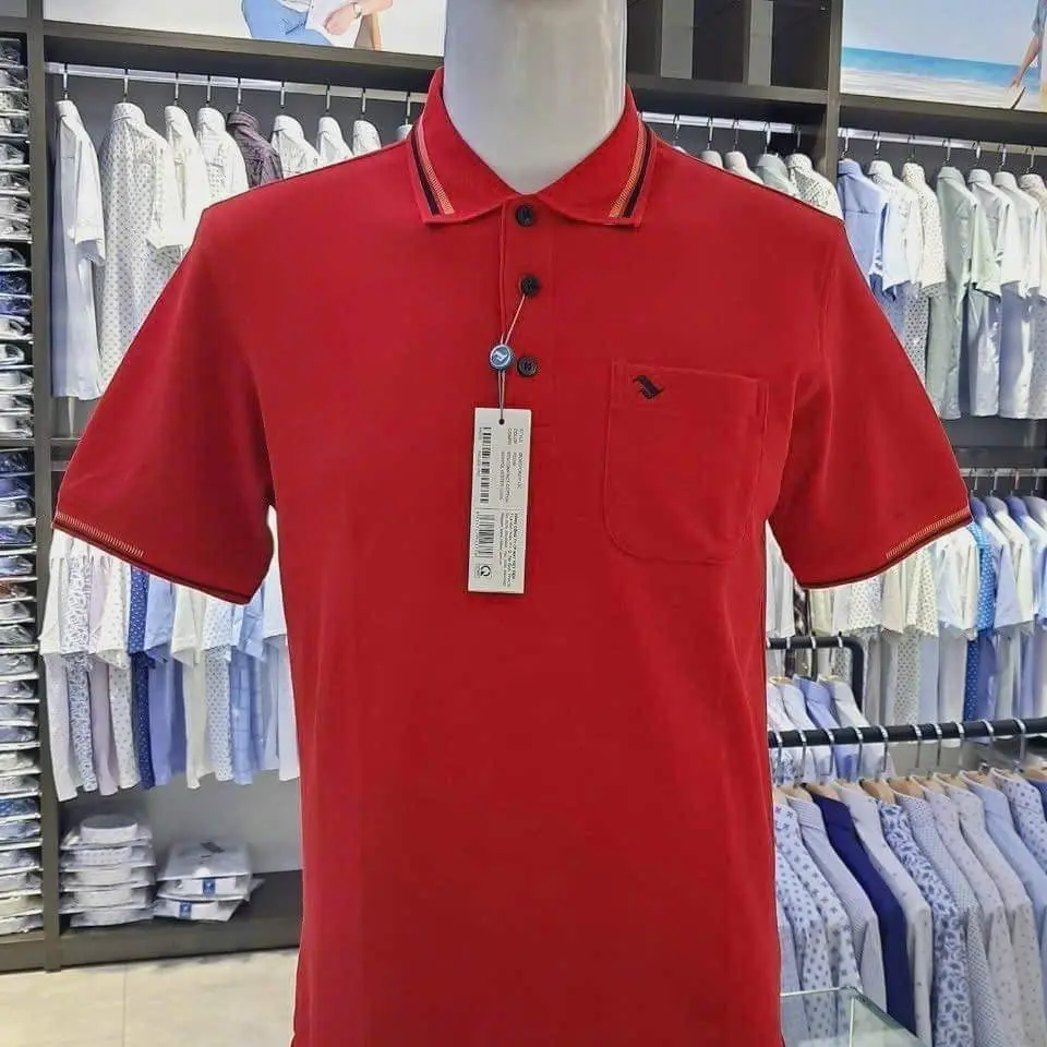 Áo thun polo nam nhiều màu việt tiến fom regular