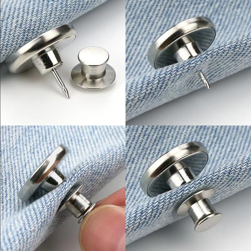 Product Introduction of Hộp 42 Chi Tiết Cúc Quần Thay Thế, Bộ Vít Cúc Quần Dễ Dàng Lắp Đặt, Có Thể Tháo Rời Phù Hợp Quần Jean, Quần Vải 34