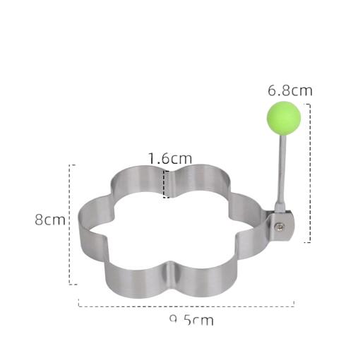 Product Introduction of 1pcs Stainless Steel Fried Egg Shaper Egg Mold DIY Breakfast Egg Pancake Rings Sandwich Kitchen Utensil Baking Tools Plum Shaped Rice and Vegetable Roll Mold 9