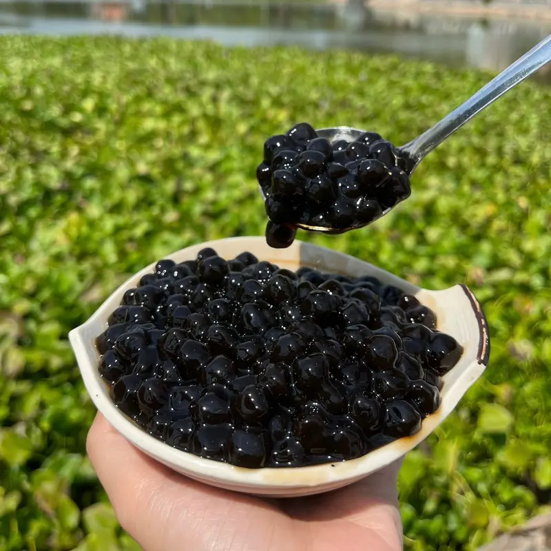[500g] Trân châu đen, siêu dẻo, dai, thơm ngon và hấp dẫn Topping 1