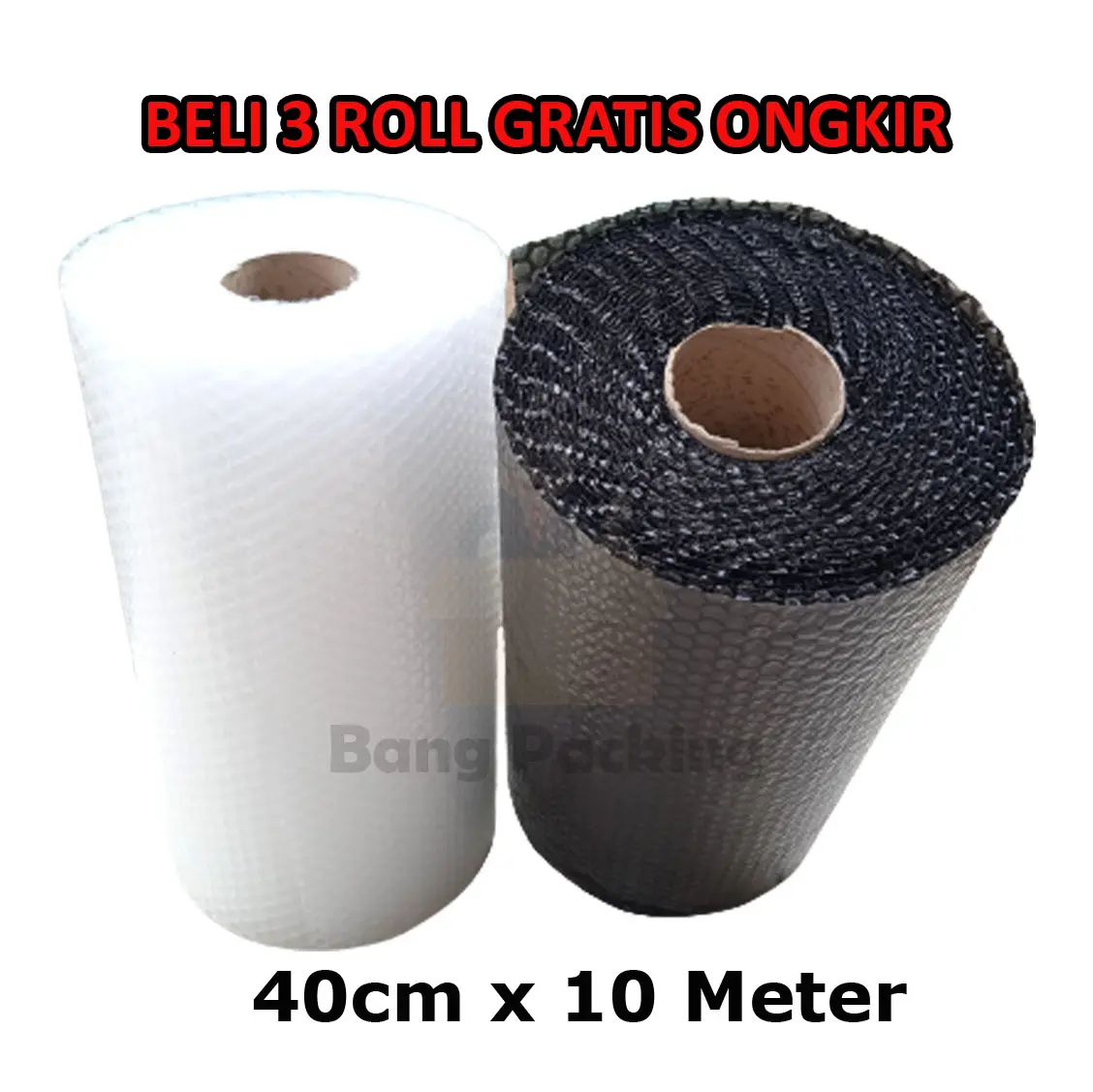 bubble wrap 40cm x 10 Meter - bubblewrap bening - bublewrap hitam - babelwrap murah