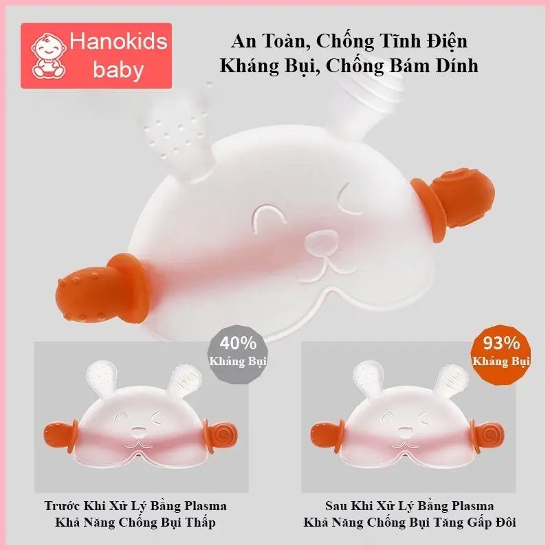 HAPUFSHOP Gặm Nướu Hanokids Cho Bé Cầm Tay Cao Cấp, Đồ Chơi Ngậm Nứu Chất Liệu Silicone Dễ Thương Siêu Mềm An Toàn Cho Trẻ Sơ Sinh 5