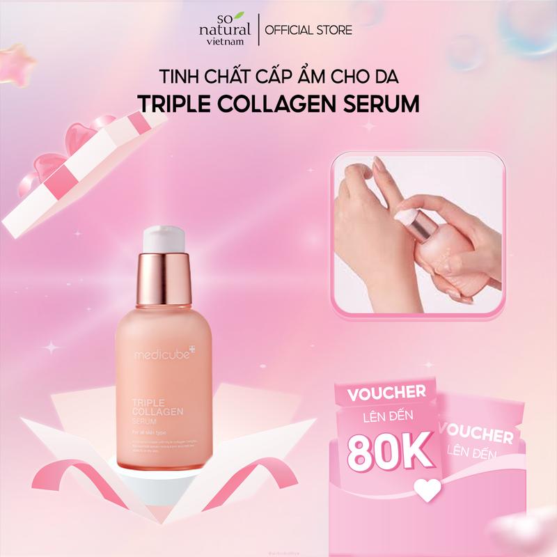 Tinh Chất TRIPLE COLLAGEN SERUM 4.0 55ml medicube Skincare Cấp Ẩm Trà