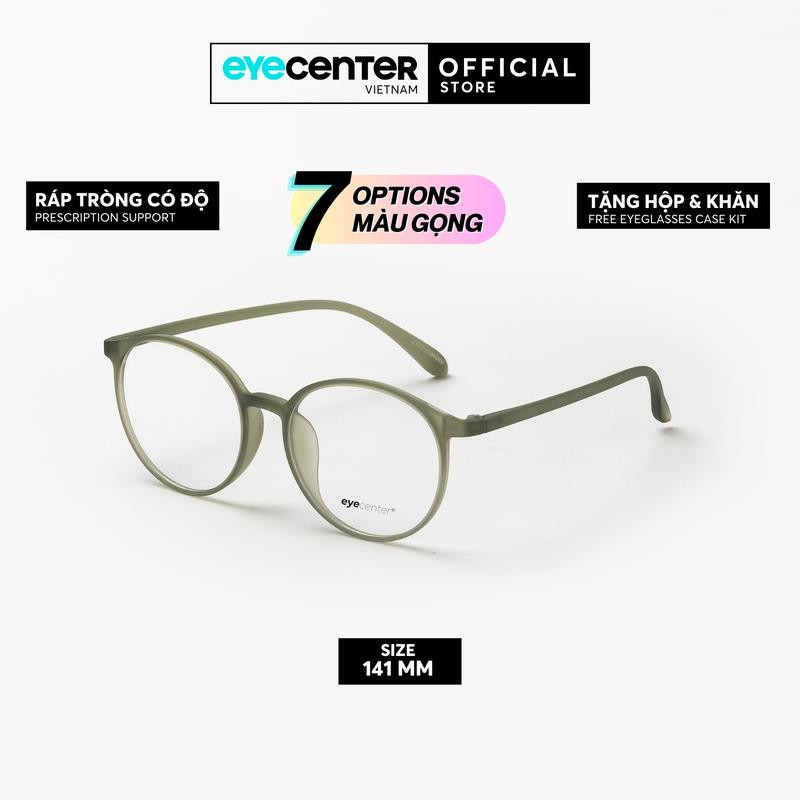 [C110] Gọng kính cận nam nữ chính hãng EYECENTER C110 nhựa dẻo siêu nhẹ nhiều màu nhập khẩu by Eye Center Vietnam