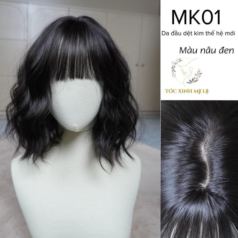 Mã MK01 : bộ tóc giả xoăn xù hippi ngắn, phiên bản móc kim thế hệ mới. chiều dài 27cm, chất tóc chịu nhiệt. 2