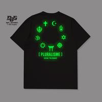 Gambar ( BAYAR DI TEMPAT ) Binigue Baju Atasan Sablon 7 Warna Kaos Distro Pria Pluralisme Glow In The Dark Dtf T shirt Kaos Pria Oversize T-shirt Tees Pria Wanita Size S M L XL XXL - Hitam - ABU Premium, S dari HOUSE OF TAMBIYU Kota Administrasi Jakarta Selatan 1 Tokopedia