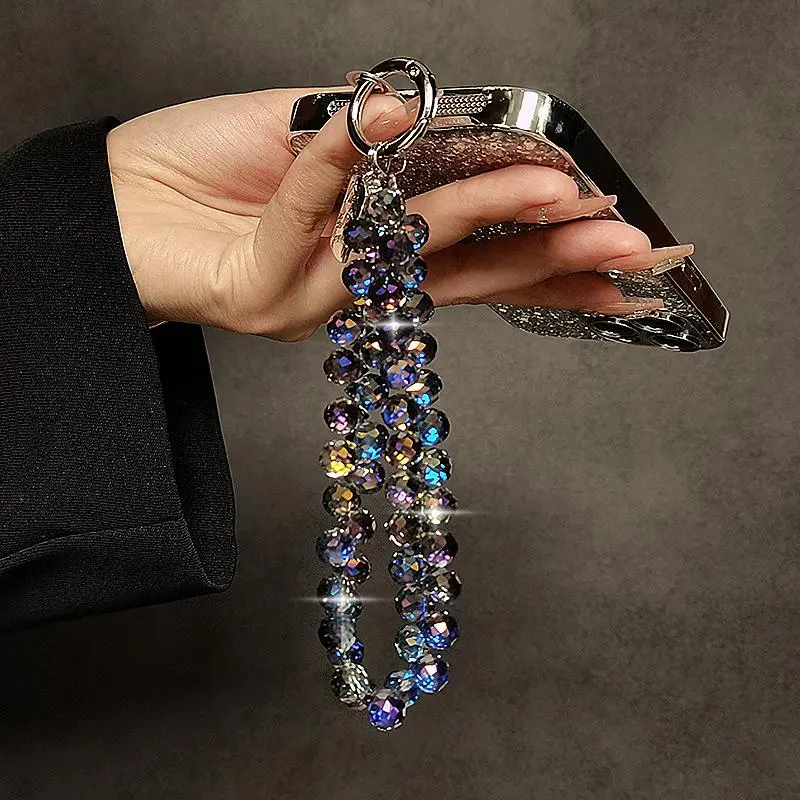 Fashionable Short Phone Chain, Anti-lost Phone Lanyard, Handmade Beaded Wrist Chain, Phone Strap for Women & Girls, Phone Accessories, Phone Straps & Charms 0