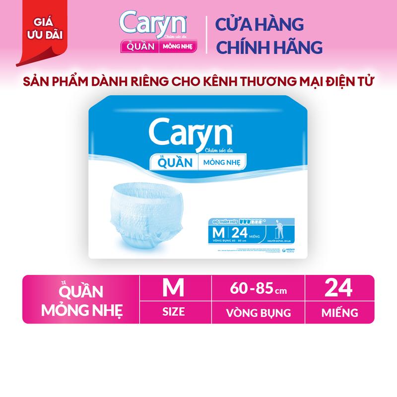 Caryn tã quần người lớn siêu thấm hút - chống tràn size M24/ L22/ XL20
