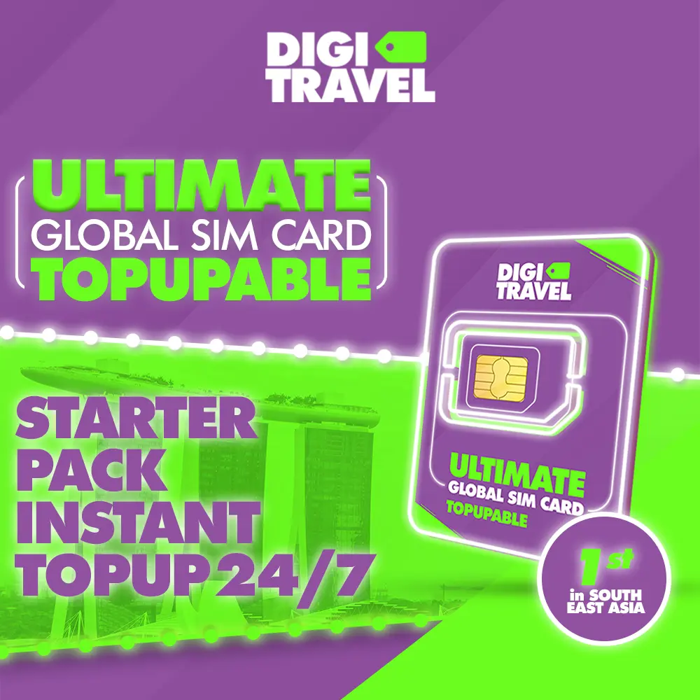 DIGI TRAVEL Ultimate Sim Card Topupable | Simcard Topupable Data Internet 4G 5G