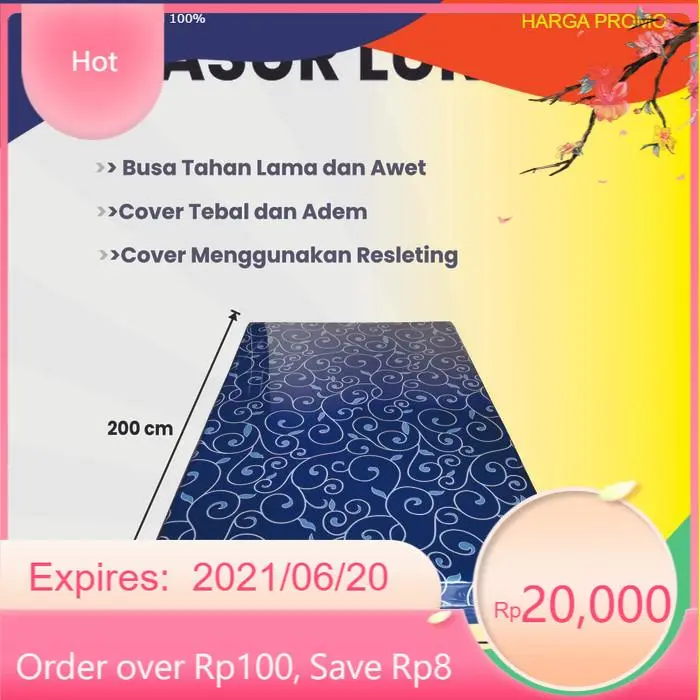 KASUR BUSA LURUS Ukuran 200x90x10 dan 200x90x14 cm | Kasur Full Busa Density 16 Furniture - 200 x 90 x 10 Bayar Ditempat