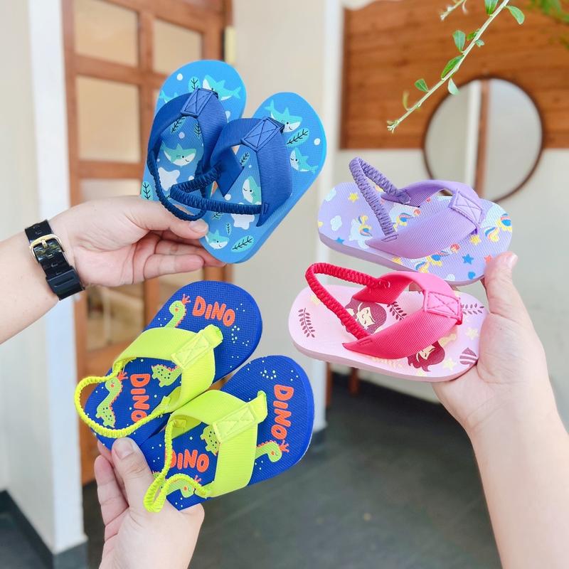 Dép Kẹp, Dép Xỏ Ngón Xinh Xắn Mùa Hè Đi Biển Cho Bé Trai Bé Gái SA23121