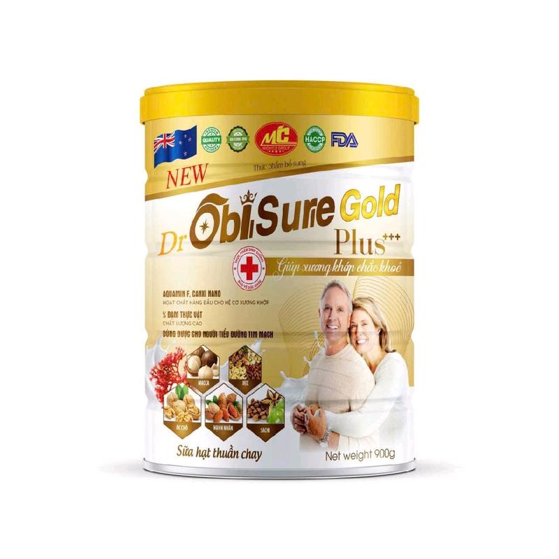 Combo 2 hộp sữa hạt xương khớp Obisure Gold Plus (900gr/1 hộp)