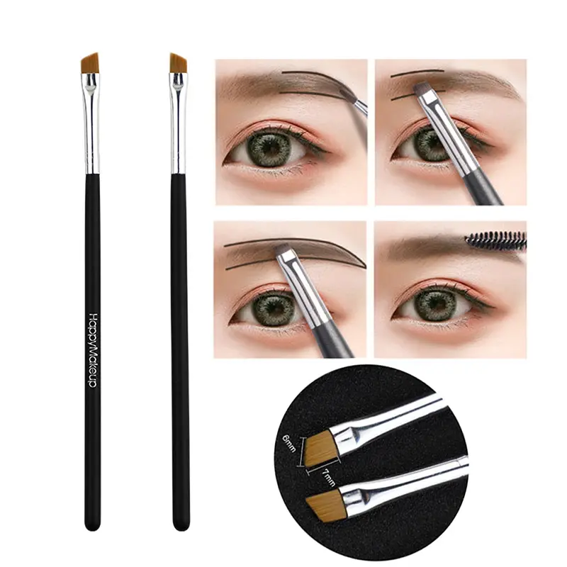 Flat Bevel Makeup Brushes Eye Liner Cream Brush Eyebrow Powder Professional Beauty Tool