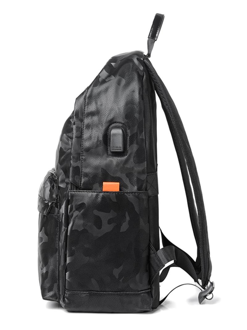 Product Introduction of Men's Camo Pattern Backpack, Large Capacity Lightweight Backpack, Casual Outdoor Sports Backpack for Men, Student School Bag 4