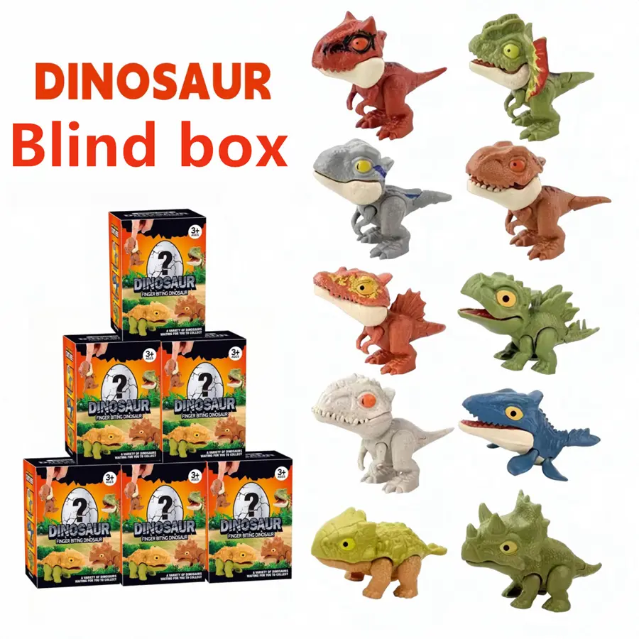 Mini Dinosaur Blind Box Toy For Children Animal Action Doll Collection Desktop Decoration Surprise Birthday Gift Toys For Boys Girls