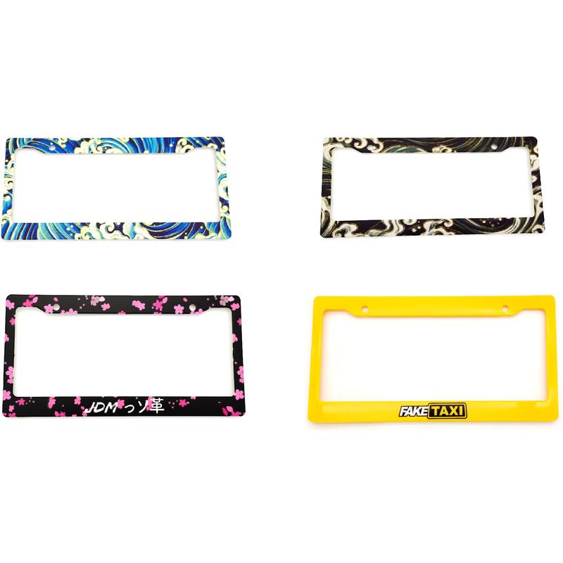 Spot Goods COD 1PCS Car License Plate Frame Standard ABS JDM Style For Decoration Auto Number Plate Frame 0