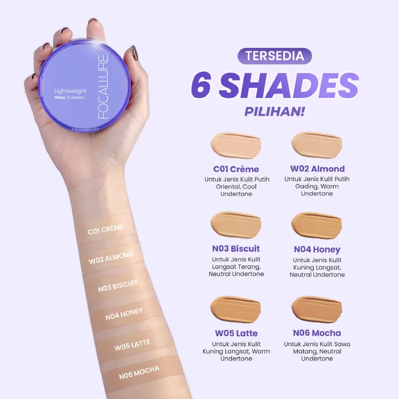 [Clearance] FOCALLURE Pro Base Refill Lightweight Glowing Cushion & Refill Poreless Matte Cushion「Long Lasting Makeup Hybrid] 3