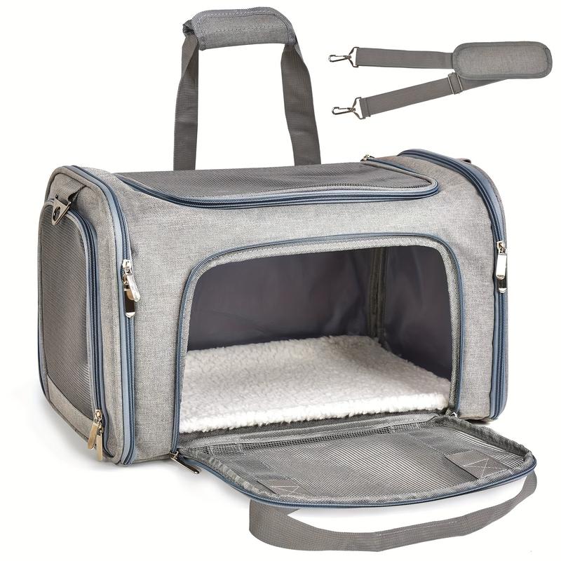 TikTok Shop Breathable Foldable Pet Travel Backpack Spacious Ergonomic Design for Small Dogs and Cats with Suitcase Attachment Feature Ideal for Stress Free Vet Visits Outdoor Adventures