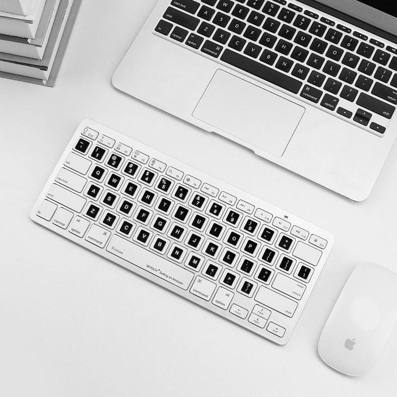 English Keyboard Sticker, Letter Pattern Keyboard Decal, Universal Keyboard Decoration Accessories for Home Office 6